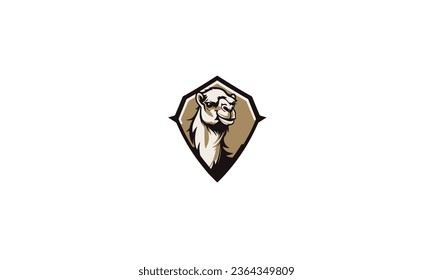 wonderful camel logo with black concept white background