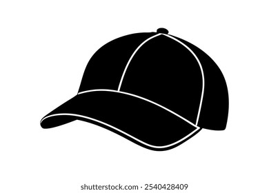 Uma maravilhosa arte vetorial cap em branco ilustração de fundo.