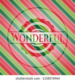 Wonderful christmas style emblem.