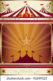 wonderful circus background. An old style circus poster for you.