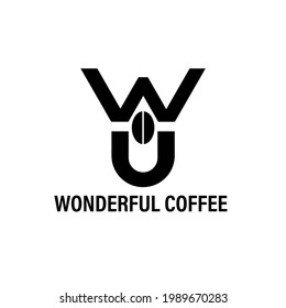 wonderful coffee design logo vector