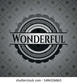 Wonderful dark emblem. Vector Illustration. Detailed.