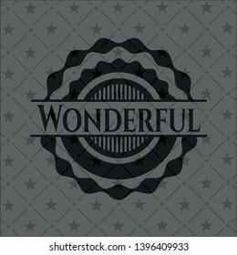 Wonderful dark icon or emblem. Vector Illustration. Detailed.