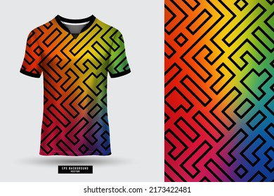 Wonderful and Extraordinary T shirt sports abstract jersey suitable for racing, soccer, gaming, motocross, gaming, cycling