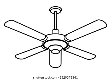 A wonderful fan vector art in white background illustration.