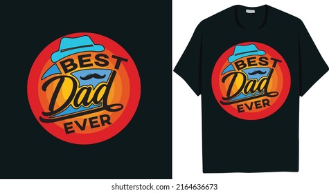 
Wonderful Father's day Typography t-shirt design for print