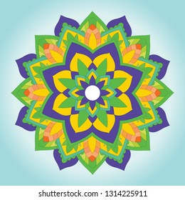 Wonderful Floral Mandala Vector Design