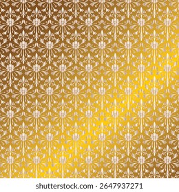 wonderful floral seamless pattern design on golden background