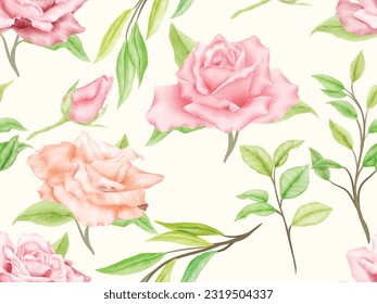 Wonderful Floral Seamless Pattern Template for Fashion and Textile