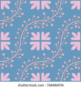 wonderful floral seamless vector pattern with stylized flowers, lines and dots. great pattern for textile, packaging paper, wrapping paper, wedding invitation card and other prints. 