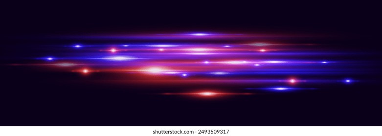 	
A wonderful glare of light. Magic red and blue speed line. Neon lines light effect.