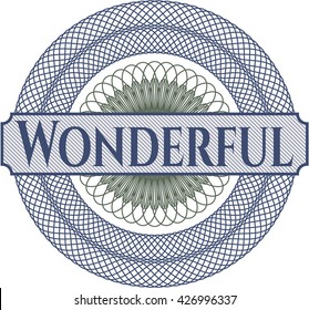 Wonderful inside a money style rosette