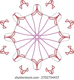 Maravilloso diseño de iconos de mandala con Illustrator