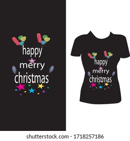 A wonderful merry christmas t shirt design