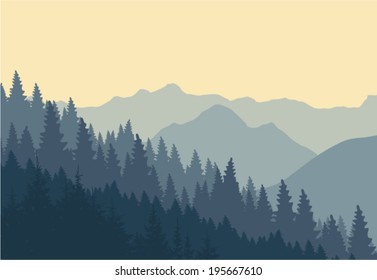 A wonderful morning in the mountains 