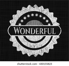 Wonderful on blackboard