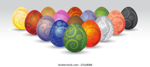 Wonderful ornamental eggs for Easter. To see similar please visit my gallery.