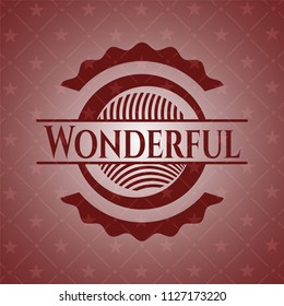 Wonderful red emblem. Vintage.