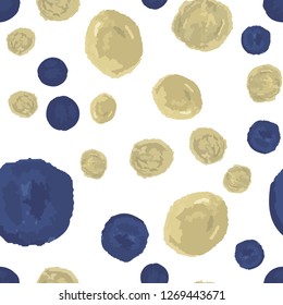 Wonderful Seamless Pattern in Polka-Dot. This pattern can be used for for your design, textile,  pattern fills, posters, cards, web page background etc. Pattern under the mask. Vector.