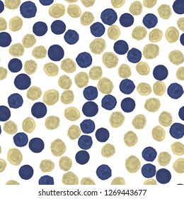 Wonderful Seamless Pattern in Polka-Dot. This pattern can be used for for your design, textile,  pattern fills, posters, cards, web page background etc. Pattern under the mask. Vector.
