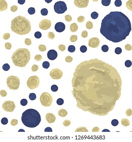 Wonderful Seamless Pattern in Polka-Dot. This pattern can be used for for your design, textile,  pattern fills, posters, cards, web page background etc. Pattern under the mask. Vector.