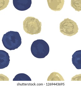 Wonderful Seamless Pattern in Polka-Dot. This pattern can be used for for your design, textile,  pattern fills, posters, cards, web page background etc. Pattern under the mask. Vector.