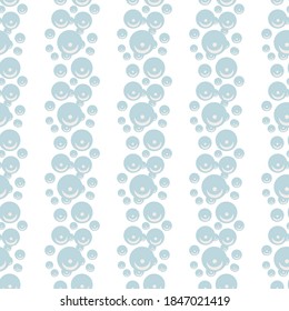 
Wonderful seamless pattern with sea water droplets on a white background. Sea spray in flat style. Cartoon wildlife for web pages.
Stock vector illustration for decor and design, textiles,
wallpaper