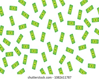 A wonderful simple background design created from many dollar bills