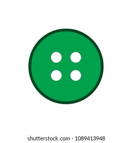 A wonderful simple design of the green button for clothes