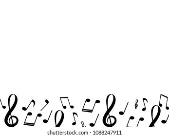 A wonderful simple design with a variety of musical notes