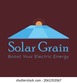 Maravillosa plantilla de diseño del logotipo del panel solar