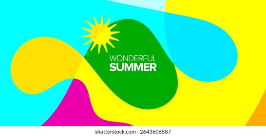 Wonderful summer travel. vector illustrations. Background, hd layouts, banners, poster, template design, greeting cards