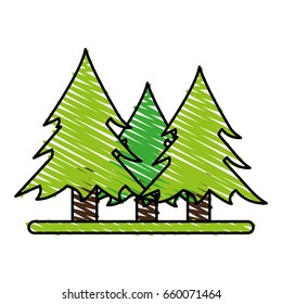 Wonderful trees forest