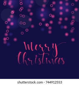 Wonderful and unique handwritten Christmas wishes for holiday greeting cards. Hand drawn lettering. New Year design elements.