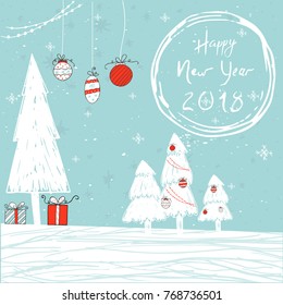 Wonderful and unique handwritten Christmas wishes for holiday greeting cards, invitations, banners. Hand drawn lettering. Happy New Year design elements.