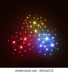 Wonderful Vector Fireworks - More beautiful vector fireworks. Vector illustration. 