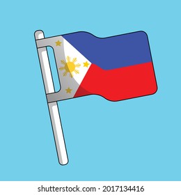 Wonderful vector of Philippines Flag