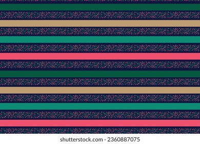 Wonderful vector seamless pattern with colorful parallel lines abstract speckles Perfect for print fabrics Satin silk cotton For bed linen Wrapping paper Typography design Tablecloths Scrapbooking 