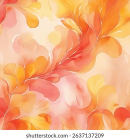 wonderful Watercolor worm background design