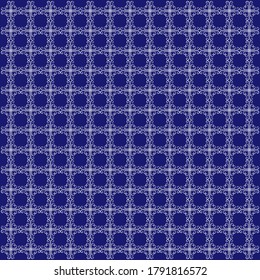 
Wonderful white pattern on dnight blue background, modern pattern.