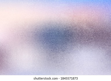 Wonderful Winter Background. Frosty Morning And Icy Window. Vector