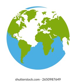 Maravilhoso ícone vetorial do mapa do mundo