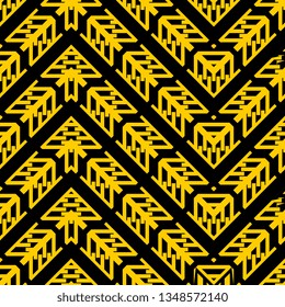 wonderful yellow black art deco Vector luxury abstract background. for wallpapers, web page background, surface textures, Image for advertising booklets, banners