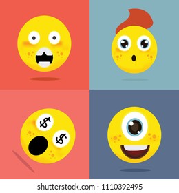 Wondering emoji,Smiley faces