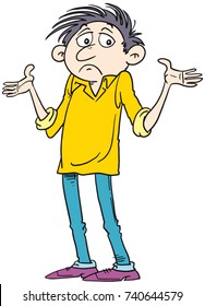 wondering man