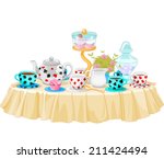 Wonderland Tea Party decorated table