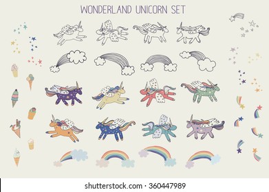wonderland unicorn set