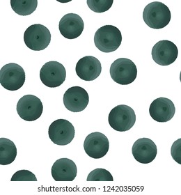 Wondrous pattern with Very dark desaturated cyan Polka Dots. Seamless Vector. Elements are not cropped. Pattern under the mask. Perfect design for textile, box, posters, cards, web etc.