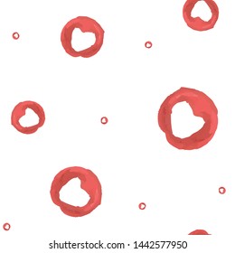 Wondrous Seamless pattern a circle red color with heart. Perfect for your design, textile, pattern fills, box, posters, cards, web page background etc. Pattern under the mask. Vector.