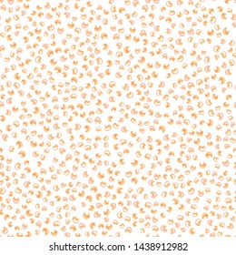 Wondrous Seamless Pattern Figure Abstract Very soft orange color. Perfect for your design, textile, pattern fills, box, posters, cards, web page background etc. Pattern under the mask. Vector.